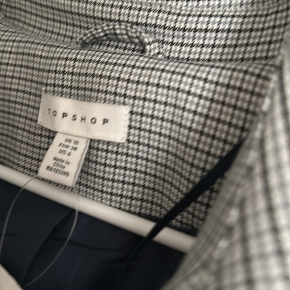 Topshop 
Cortez Classic Lined  Long Trench Coat
Belted Plaid Checkered - Picture 5 of 5